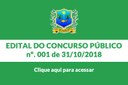 Edital do Concurso 001/2018