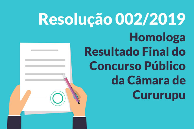 Homologação Resultado Final do Concurso Público da Câmara