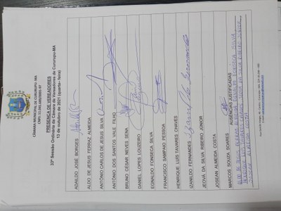 33ª SESSÃO ORDINÁRIA DIA 13 DE OUTUBRO DE 2021