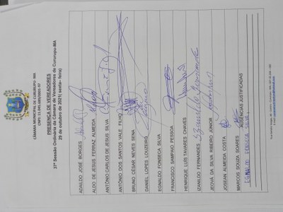 37ª SESSÃO ORDINÁRIA DIA 29 DE OUTUBRO DE 2021
