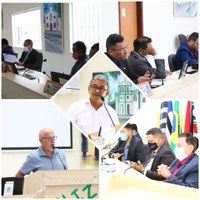 SESSÃO DO DIA 15 DE DEZEMBRO CONTA COM A PARTICIPAÇÃO DO PREFEITO E DO COORDENADOR DO SAAE.